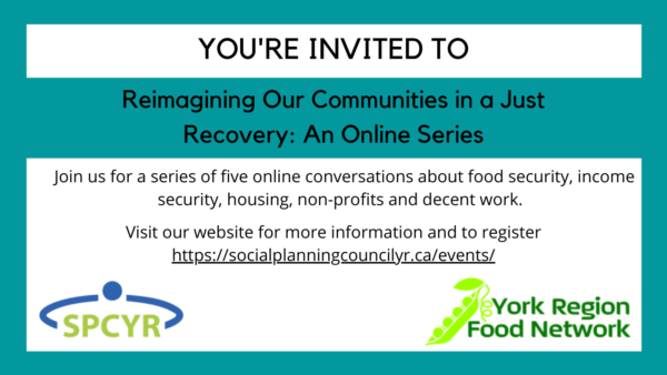 Reimagining Our Communities in a Just Recovery: An Online Meeting Series